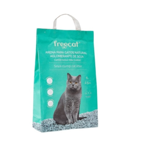 Arena Para Gatos Soja Carbon Activo 6 kg 12 l