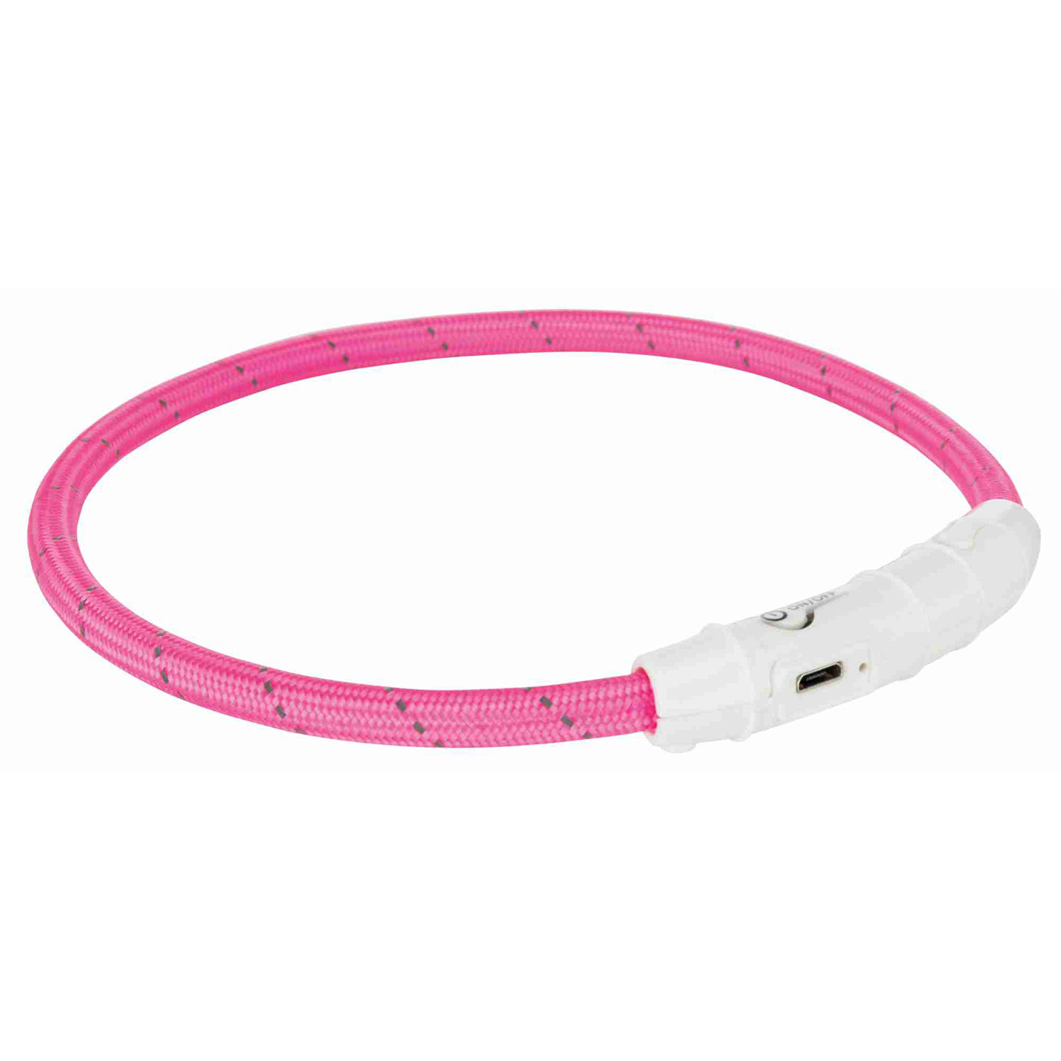 Collar Con Luz Flash Usb M-l 45 Cmø 7 mm Rosa cm