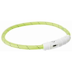 Collar Con Luz Flash Usb M-l 45 Cmø 7 mm Verde cm