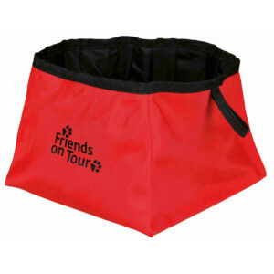 Bebedero Viaje Nylon Plegable 1.8 l Rojo