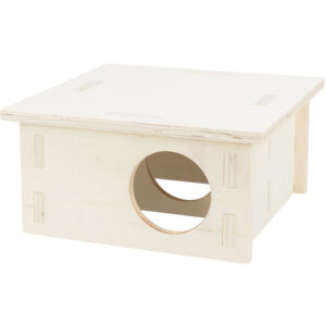 Caseta Madera Para Hamster Con Dos Habitaciones 25 X 12 X 25 cm