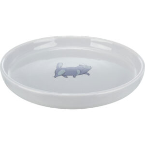 Comedero Ceramica Plano 0.6 l 23 cm Gris