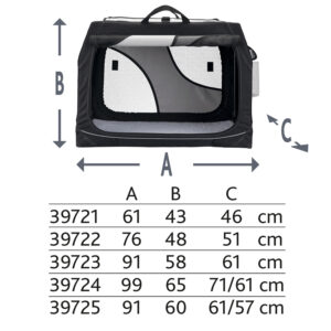 Transportin Nylon Coche Plegable Vario Talla -ml- 91×58×61 cm