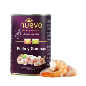 Nuevo Lata Cat Adult Polloygambas 400 g