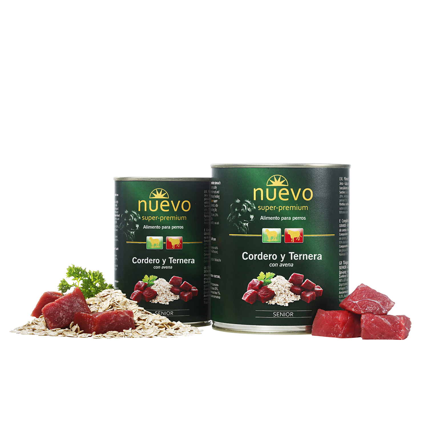 Nuevo Lata Perro Senior Corderoyavena 800 g
