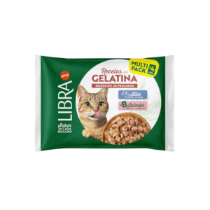 Libra Cat Wet Gelatina Salmon-tuna Sobres 4X85 g