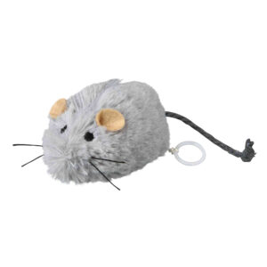 Raton Enrollable Con Movimiento. 8 cm Gris