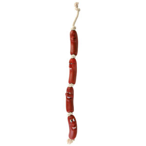 Juguete Ristra De 4 Salchichas Vinilo 75 cm