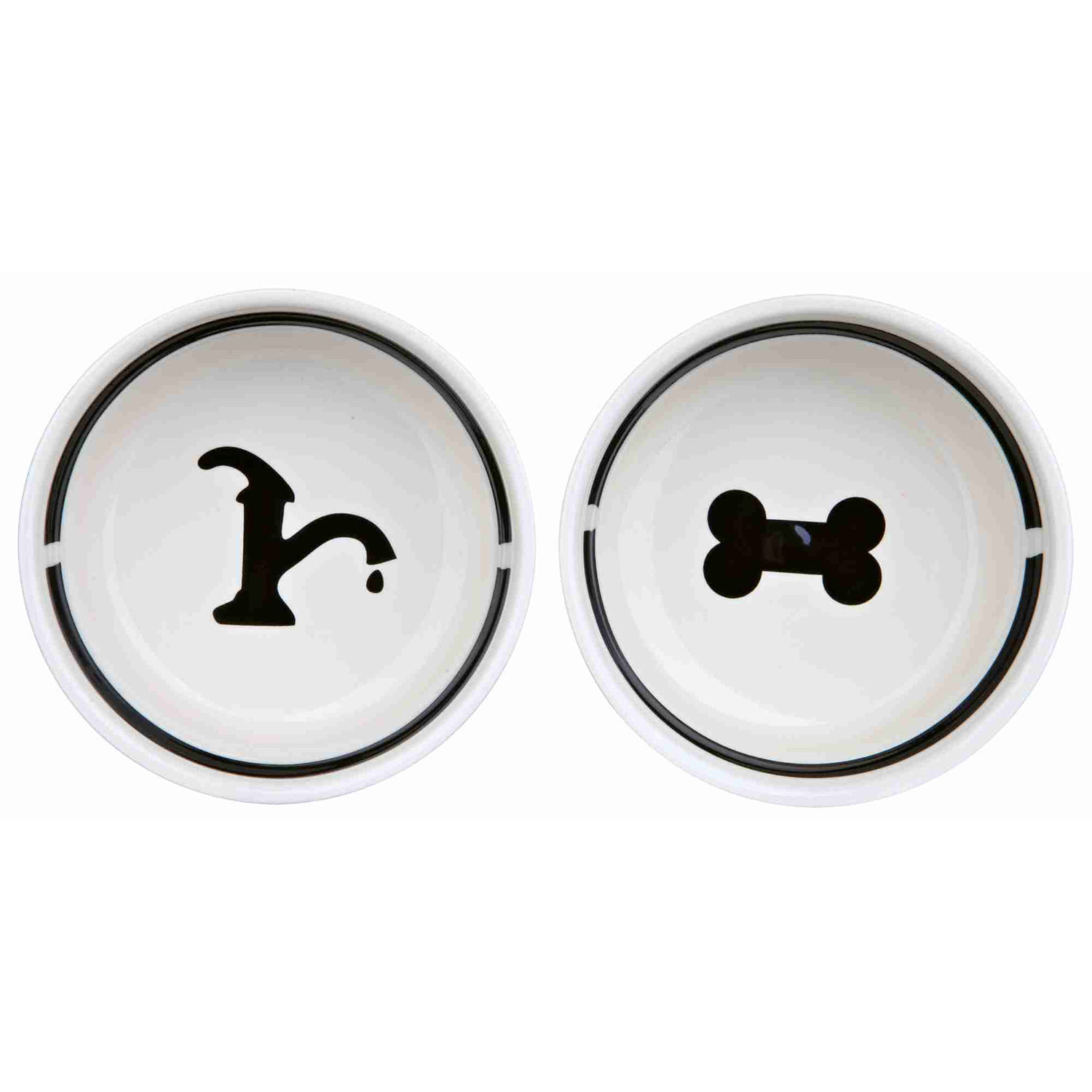 Set Comedero Ceramica+pie 2X16 l ø20 cm Blcong - Imagen 2