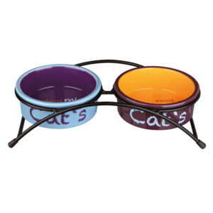 Set Comedero Ceramica.impr. 2X0.3 l Ø12 cm Aznarpurp