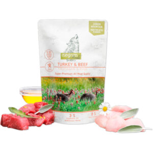 Isegrim Sobre Dog Junior Pavo Con Ternera 410 g