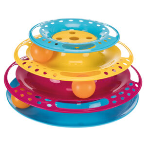 Torre Circulo Juego Gatos Plastico Ø13 cm