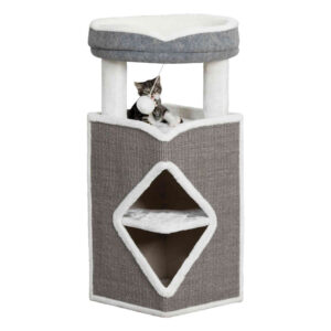 Rascador Torre Arma 98 cm Gris Claro Y Gris