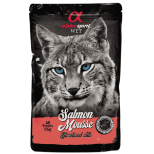 Alpha Spirit Cat Pouch Pollo Y Salmon Sterilised 85 g