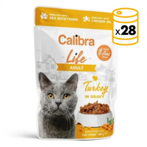 Calibra Cat Life Pouch Adult Pavo En Salsa 28X85 g