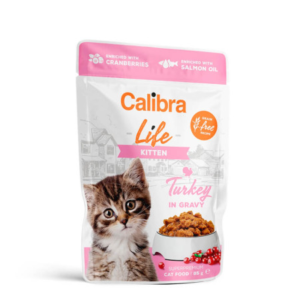Calibra Cat Life Pouch Kitten Pavo En Salsa 28X85 g