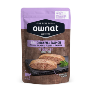 Ownat Wet Cat Pouch Sterilized Chicken And Salmon 85 g