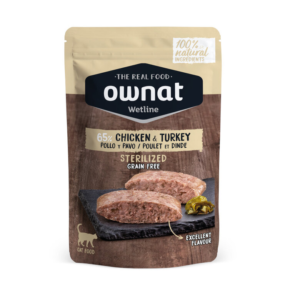 Ownat Wet Cat Pouch Sterilised Chicken Y Turkey 85 g