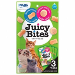 Churu Cat Juicy Bites Calamarycaldo Casero 3X11 g In0705 Inaba Ciao