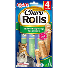 Churu Cat Rolls Pollo Y Atun 4X10 g