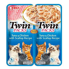 Churu Cat Twin Atun Y Pollo En Calcio De Viera 2X40 g