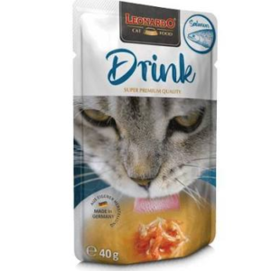 Sobres Leonardo Cat Drink Salmon 40 g