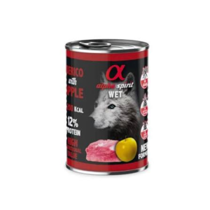 Alpha Spirit Dog Lata Cerdo Con Manzana Amarilla 400 g