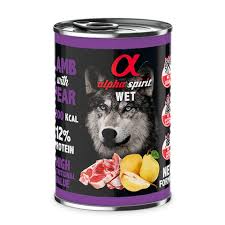 Alpha Spirit Dog Lata Cordero Con Pera 400 g