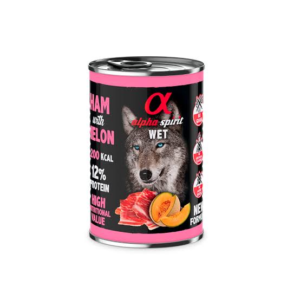Alpha Spirit Dog Lata Jamon Con Melon 400 g