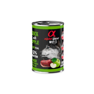 Alpha Spirit Dog Lata Pato Con Manzana Verde 400 g