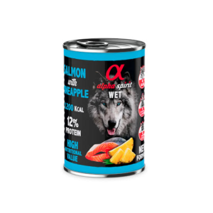 Alpha Spirit Dog Lata Salmon Con Piña 400 g