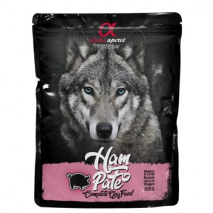 Alpha Spirit Dog Pouch Jamon 300 g