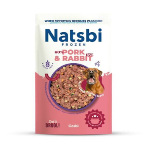 Natsbi Frozen Dog Pork Rabbit 500 g 72060 By Gosbi