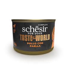 Schesir Lata Dog Tow Pollo Con Paella 150 g