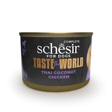 Schesir Lata Dog Tow Pollo Con Coco Thai 150 g