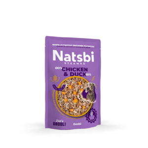 Natsbi Steamed Dog Chicken Duck 500 g By Gosbi