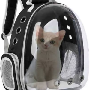Mochila Transportin Negrogris Tipo Burbuja Carcasa Transparente