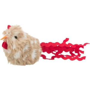 Gallina Blanca Con Catnip Y Sonido 8 cm