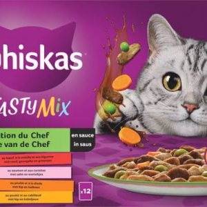Whiskas Tasty Mix Seleccion Del Chef Salsa Choice 4X85 g