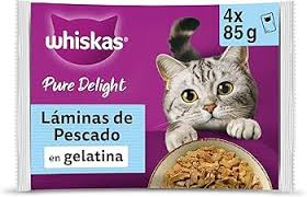 Whiskas Core Seleccion Pescado Gelatina 4X85 Gramos
