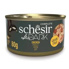Schesir Cat Dark Filetes Pollo Lata 80 g