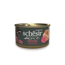 Schesir Cat Dark Filetes Pollo Y Ternera Lata 80 g