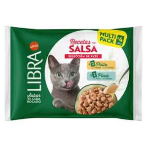 Libra Cat Wet Gr Salsa Chicken-turkey Sobres 4X85 g