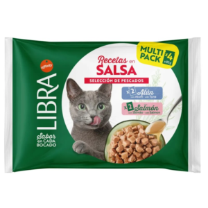 Libra Cat Wet Gr Salsa Salmon-tuna Sobres 4X85 g