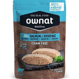 Ownat Wet Cat Pouch Salmon Y Herring (arenque) 85 g
