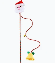 Juguete Gatos Plumero Santa Claus