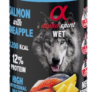 Alpha Spirit Dog Lata Salmon Con Piña 400 g