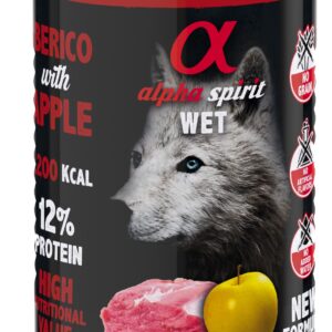 Alpha Spirit Dog Lata Cerdo Con Manzana Amarilla 400 g