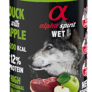 Alpha Spirit Dog Lata Pato Con Manzana Verde 400 g