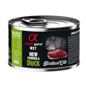 Alpha Spirit Cat Lata Humedo Protein Pato 200 g
